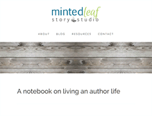 Tablet Screenshot of mintedleaf.com
